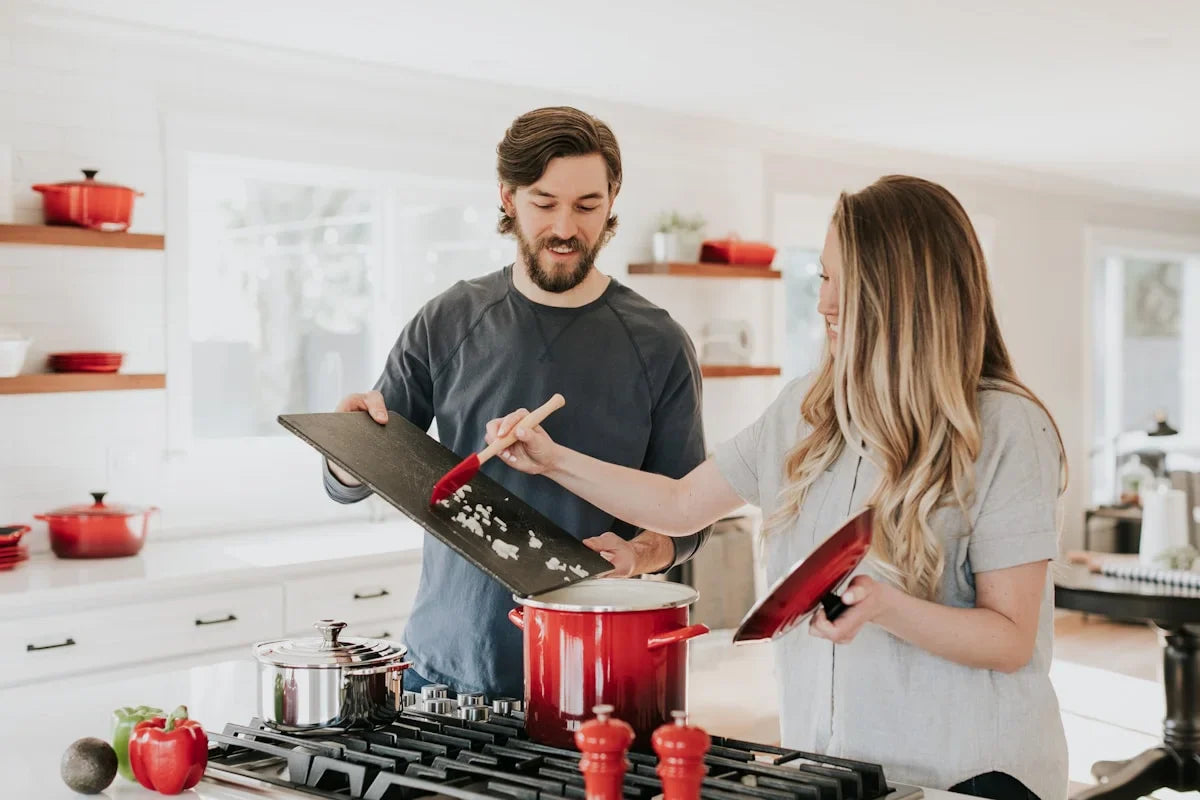 Modern household appliances including kitchen and home electronics for everyday living