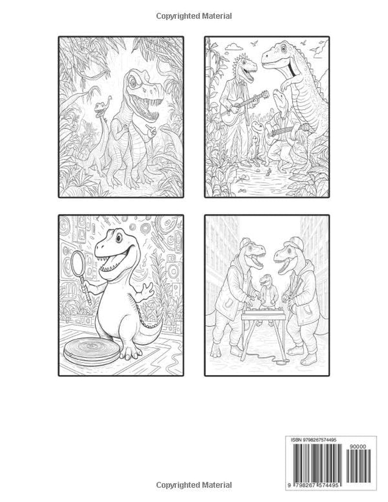 Dino Idol Coloring Book Volume 1: Unleash Your Creativity with a Roaring Talent Show of Dinosaurs!