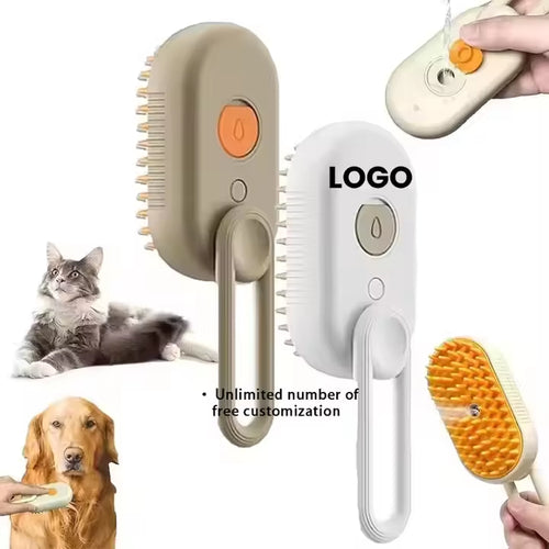 New Steamy Dog Brush 3 in 1 Dog Steamy Brush Dog Spray Massaging Comb Pet Grooming Comb Hair Removal Brush Pet Supplies