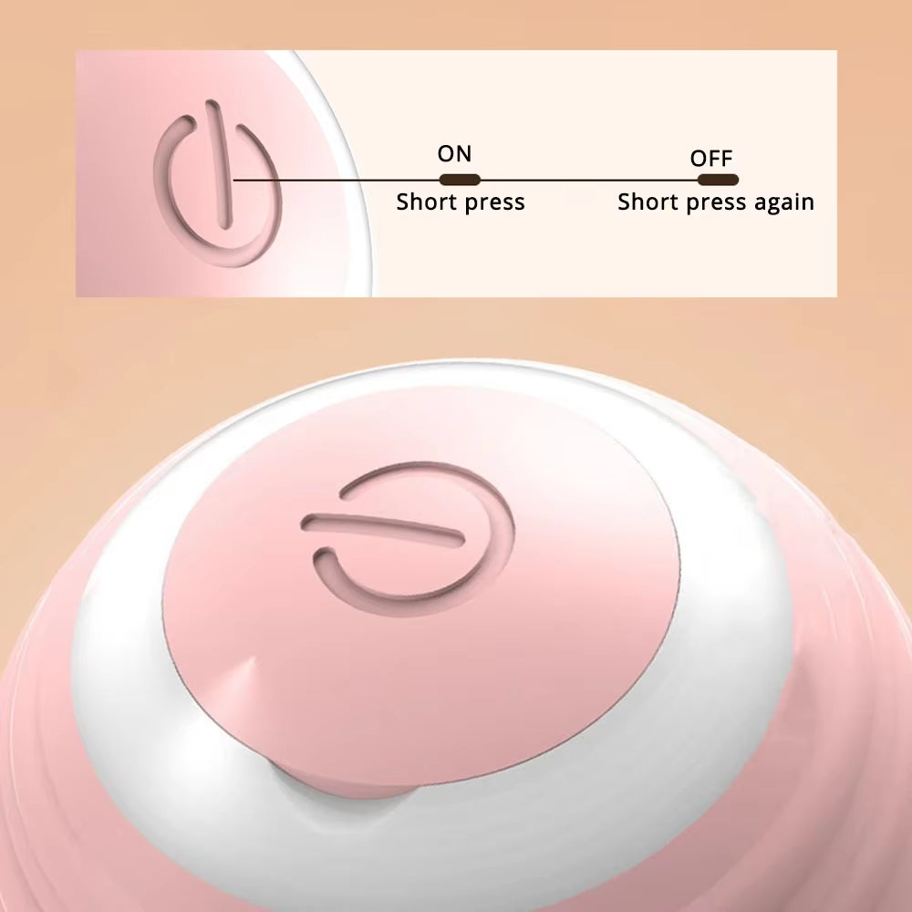 Exciting Smart Interactive Cat Toy Ball - Rechargeable Automatic Moving Pet Game for Indoor Fun!