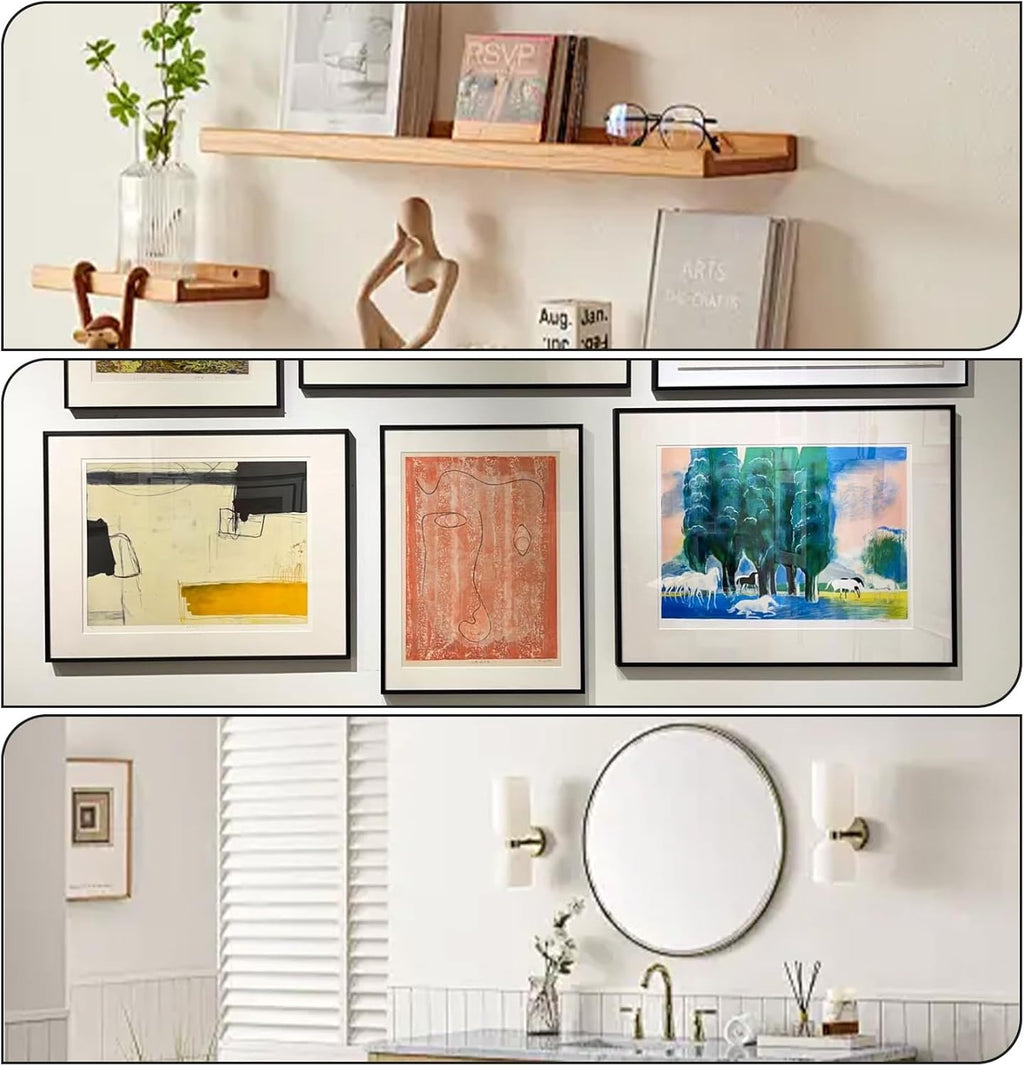 Transform Your Walls with 15 PCS Heavy-Duty 40Lb Claw Hangers - Effortless, Damage-Free Installation for Pictures, Mirrors, and Art!