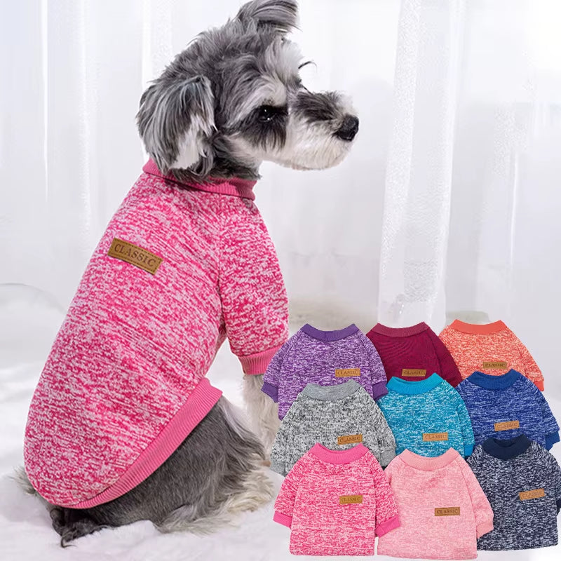 Cozy Winter Dog Coat for Small Breeds - Perfect for Chihuahuas, Schnauzers & Pugs - Stylish and Warm Sweatshirt for Dogs and Cats