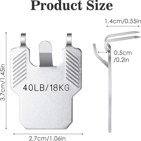 Transform Your Walls with 15 PCS Heavy-Duty 40Lb Claw Hangers - Effortless, Damage-Free Installation for Pictures, Mirrors, and Art!