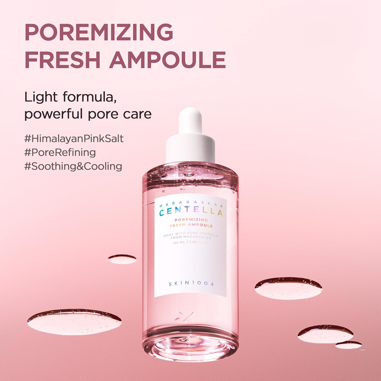 Revitalize Your Skin with Madagascar Centella Poremizing Fresh Ampoule - 3.38 Fl. Oz (100Ml) for Oily and Combination Skin | Soothing Hydration & Pore Cleansing