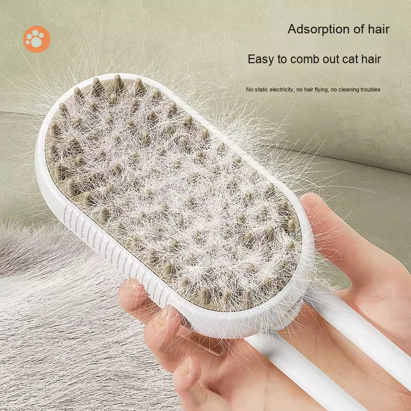 New Steamy Dog Brush 3 in 1 Dog Steamy Brush Dog Spray Massaging Comb Pet Grooming Comb Hair Removal Brush Pet Supplies