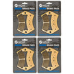 Brake Pad Set for Polaris RZR XP 1000 900 Ranger 4 800 Ceramic 4 Pack