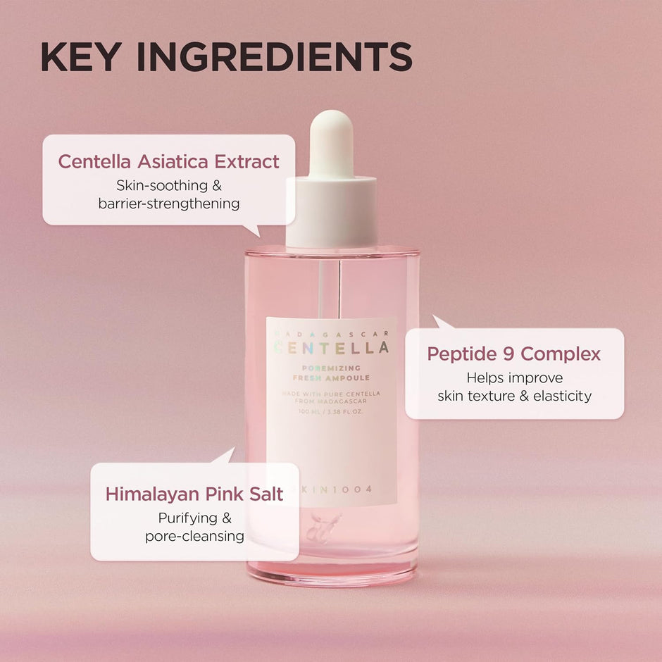 Revitalize Your Skin with Madagascar Centella Poremizing Fresh Ampoule - 3.38 Fl. Oz (100Ml) for Oily and Combination Skin | Soothing Hydration & Pore Cleansing