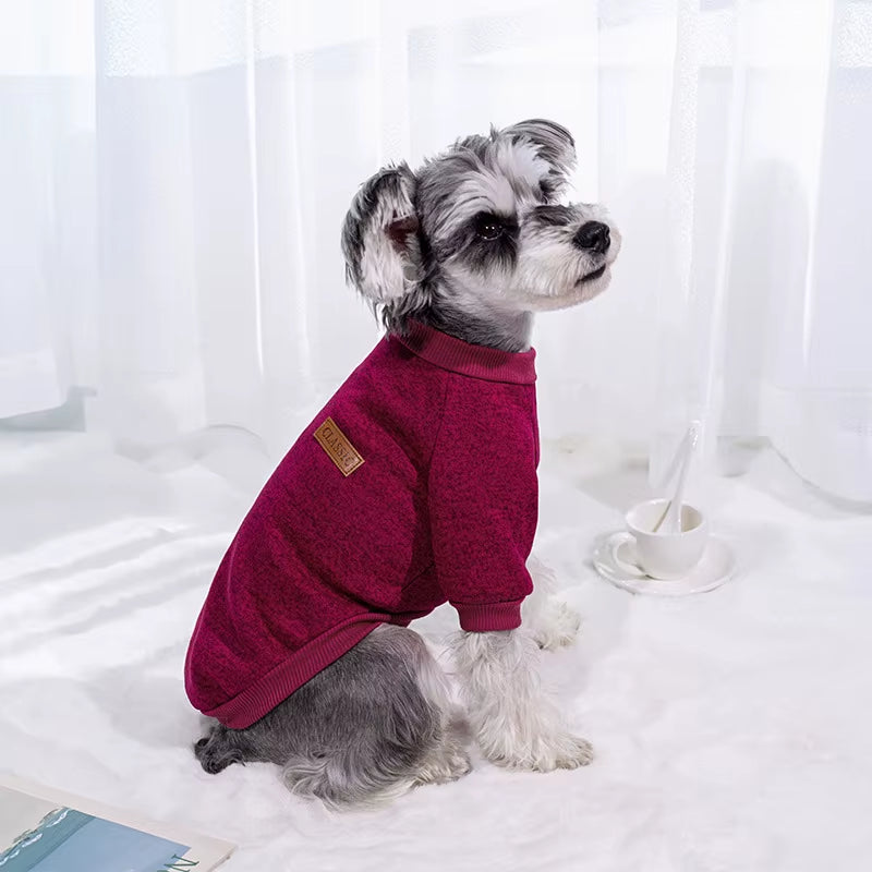 Cozy Winter Dog Coat for Small Breeds - Perfect for Chihuahuas, Schnauzers & Pugs - Stylish and Warm Sweatshirt for Dogs and Cats