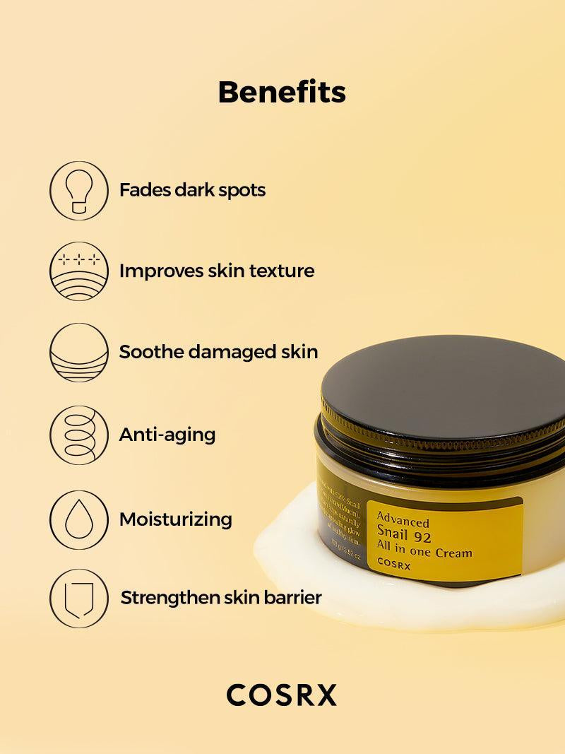 Revitalize Your Skin with COSRX Advanced Snail 92 All in One Cream - Boost Elasticity & Hydration