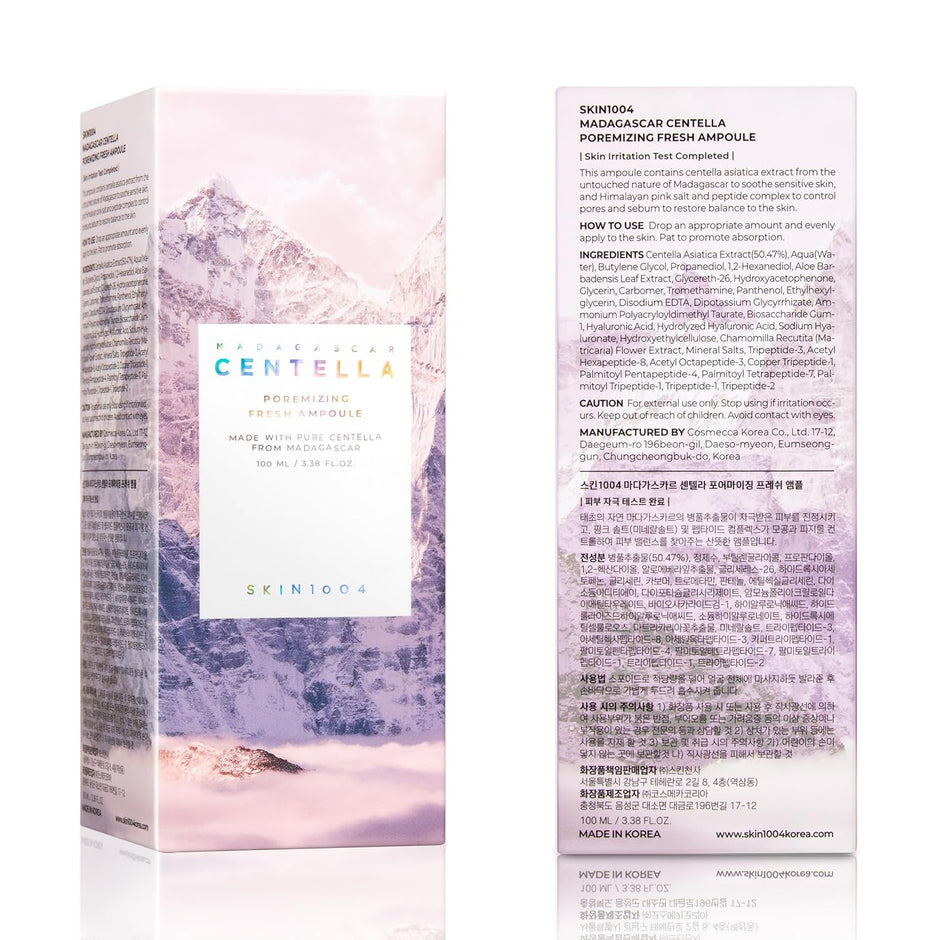 Revitalize Your Skin with Madagascar Centella Poremizing Fresh Ampoule - 3.38 Fl. Oz (100Ml) for Oily and Combination Skin | Soothing Hydration & Pore Cleansing