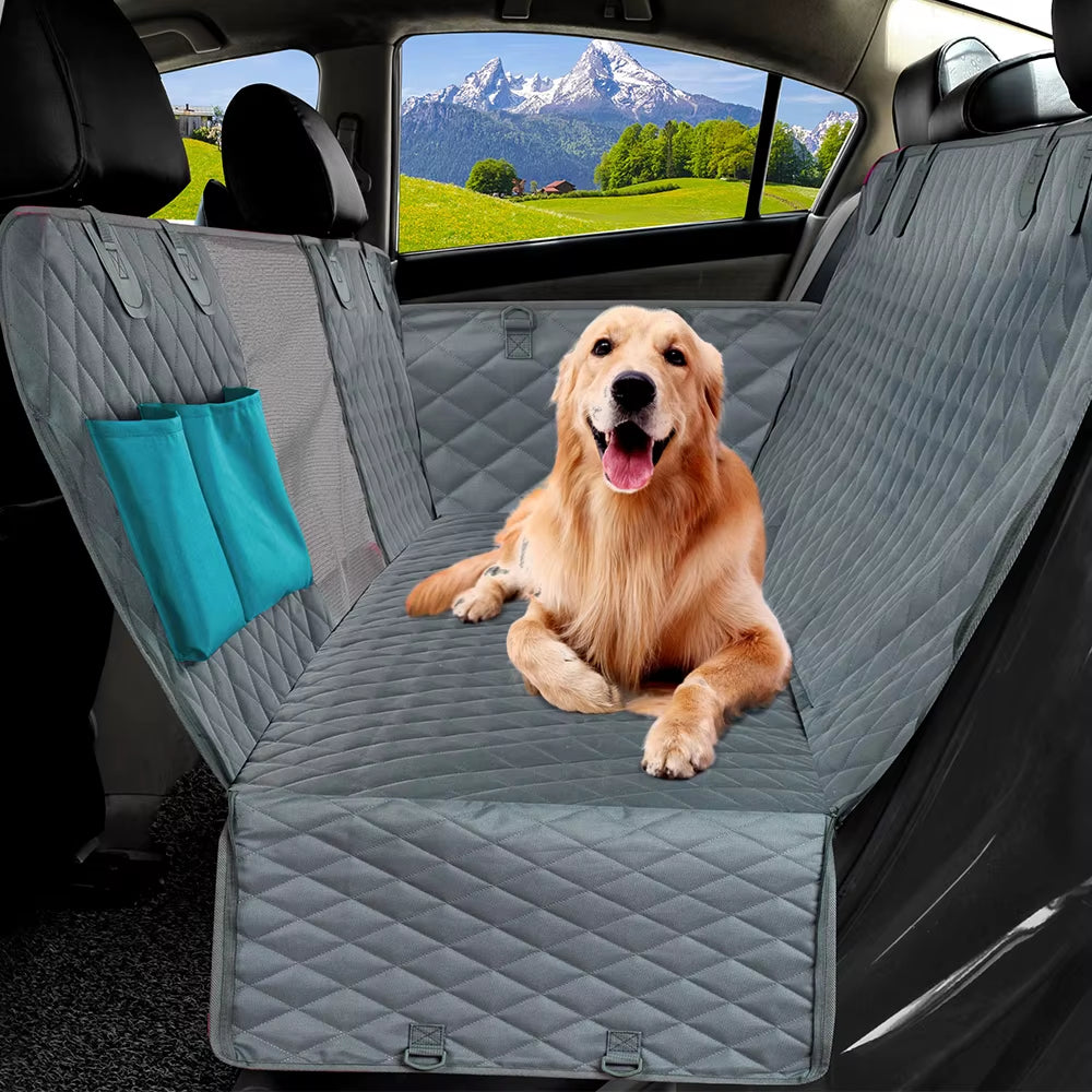 Ultimate Waterproof Dog Car Seat Cover - Safe and Comfortable Travel Hammock for Pets