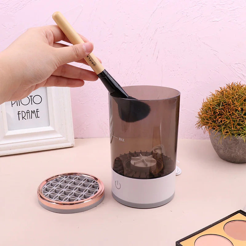 MAX Pro Ultrasonic Makeup Brush Cleaner Machine – Automatic Deep Clean & Sanitize Station for Brushes & Sponges