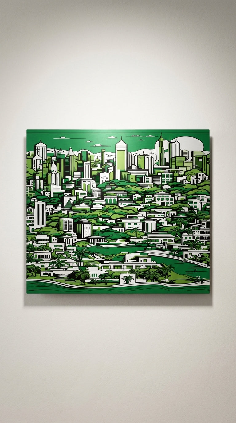 Contemporary World Cityscape Wall Art | Print-on-Demand Wall Art