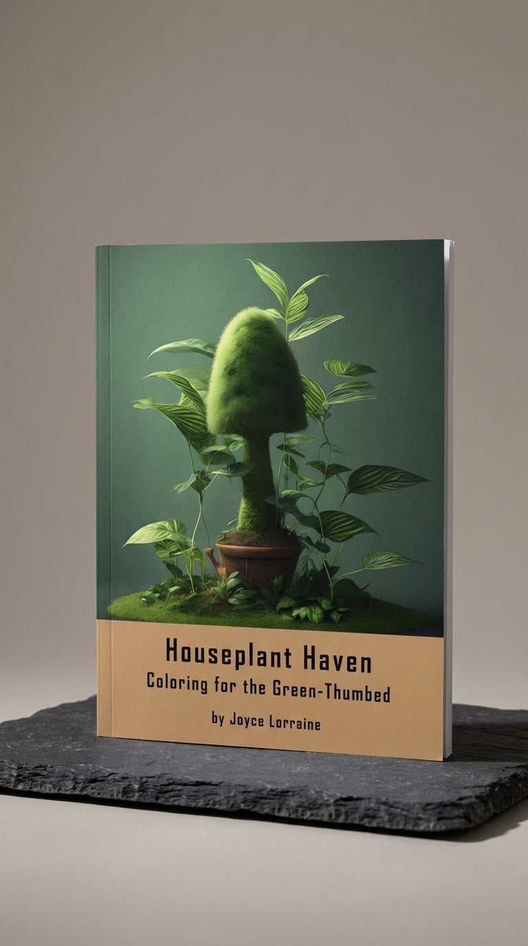Discover Tranquility with Houseplant Haven: A Captivating Coloring Journey for Plant Lovers