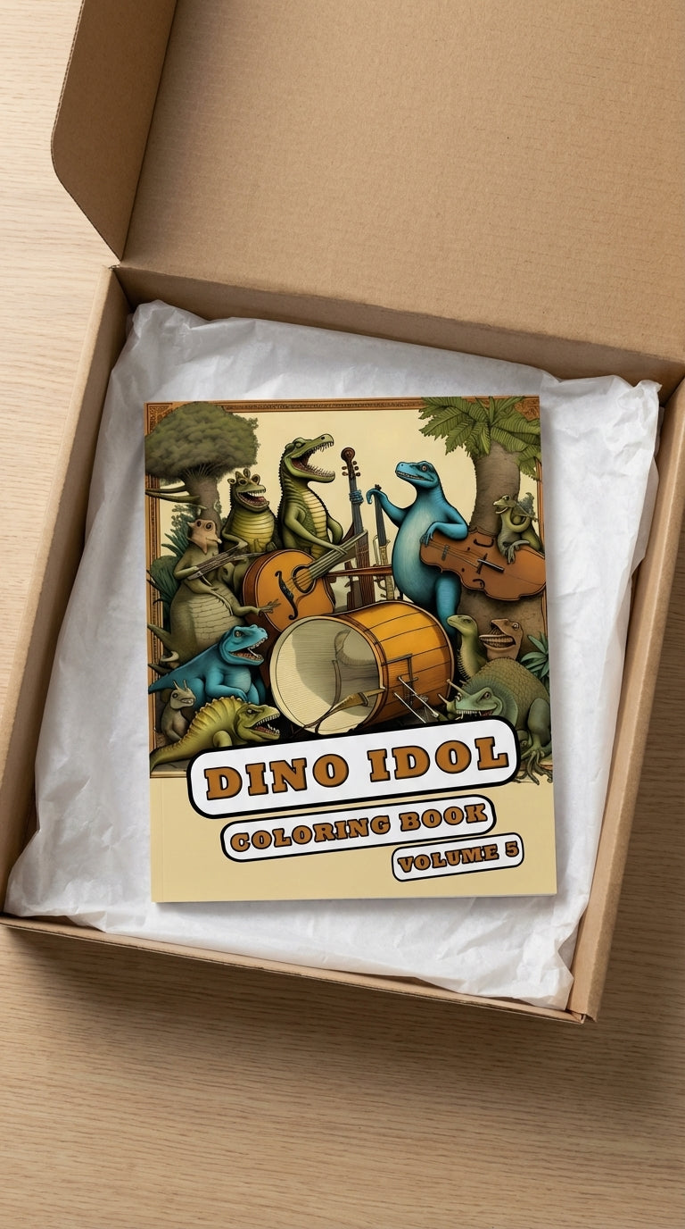 Dino Idol Coloring Book Volume 5: The Ultimate Showdown of Roaring Dinosaurs in a Fun-Filled Coloring Adventure!