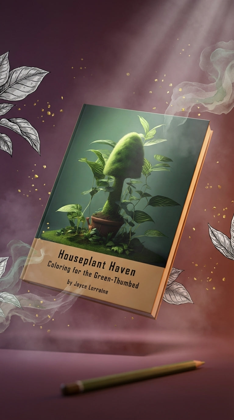 Discover Tranquility with Houseplant Haven: A Captivating Coloring Journey for Plant Lovers