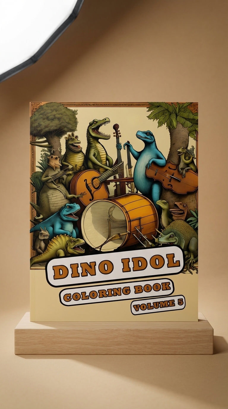 Dino Idol Coloring Book Volume 5: The Ultimate Showdown of Roaring Dinosaurs in a Fun-Filled Coloring Adventure!