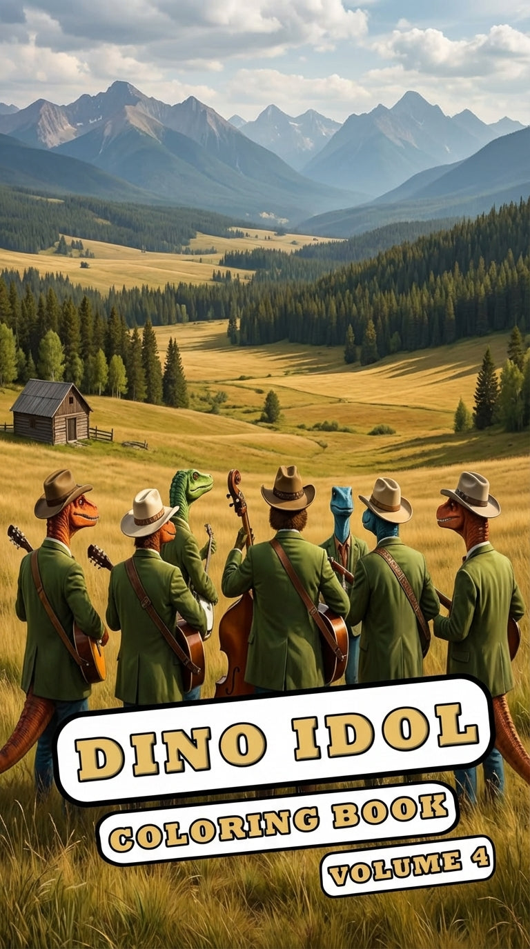 Dino Idol Coloring Book Volume 1: Unleash Your Creativity with a Roaring Talent Show of Dinosaurs!