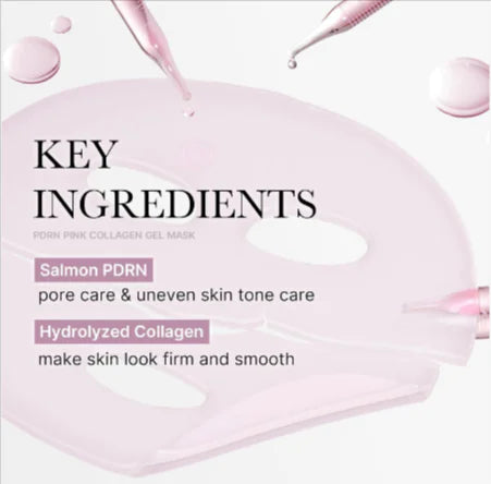 PDRN & Niacinamide Collagen Gel Mask – Clinically Dedicated Hydrating Facial Mask for Deep Repair & Glow