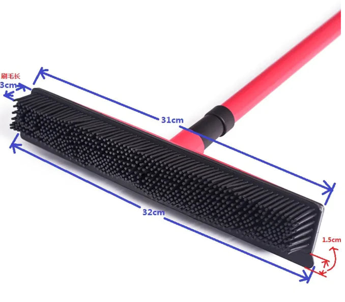Pet Hair Removal Broom Mop – Static & Microfiber Floor Sweeper for Dog and Cat Hair on Hard Floors
