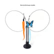 Interactive Cat Teaser Toy – Floral Sucker Wand with Bouncing Butterfly & Leaf for Active Play