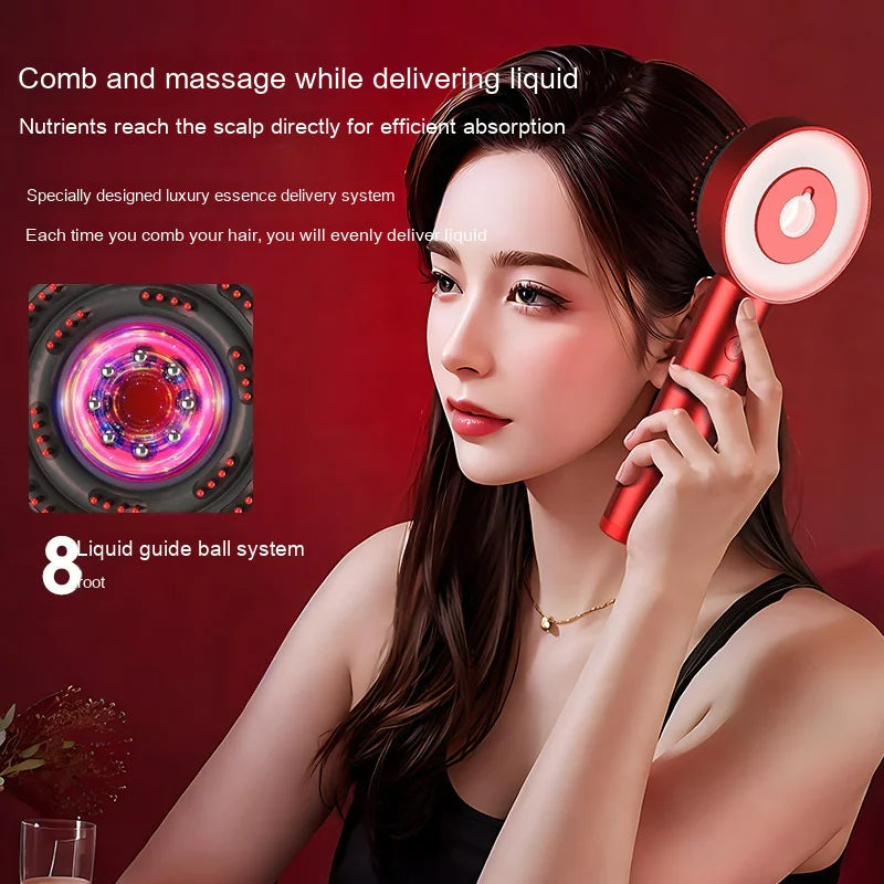 Scalp Massager Comb – At-Home Hair & Scalp Rejuvenation System with Essential Oil Applicator
