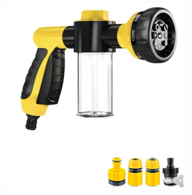 High-Pressure Pet Shower Sprayer - Dog Wash Brush & Grooming Comb