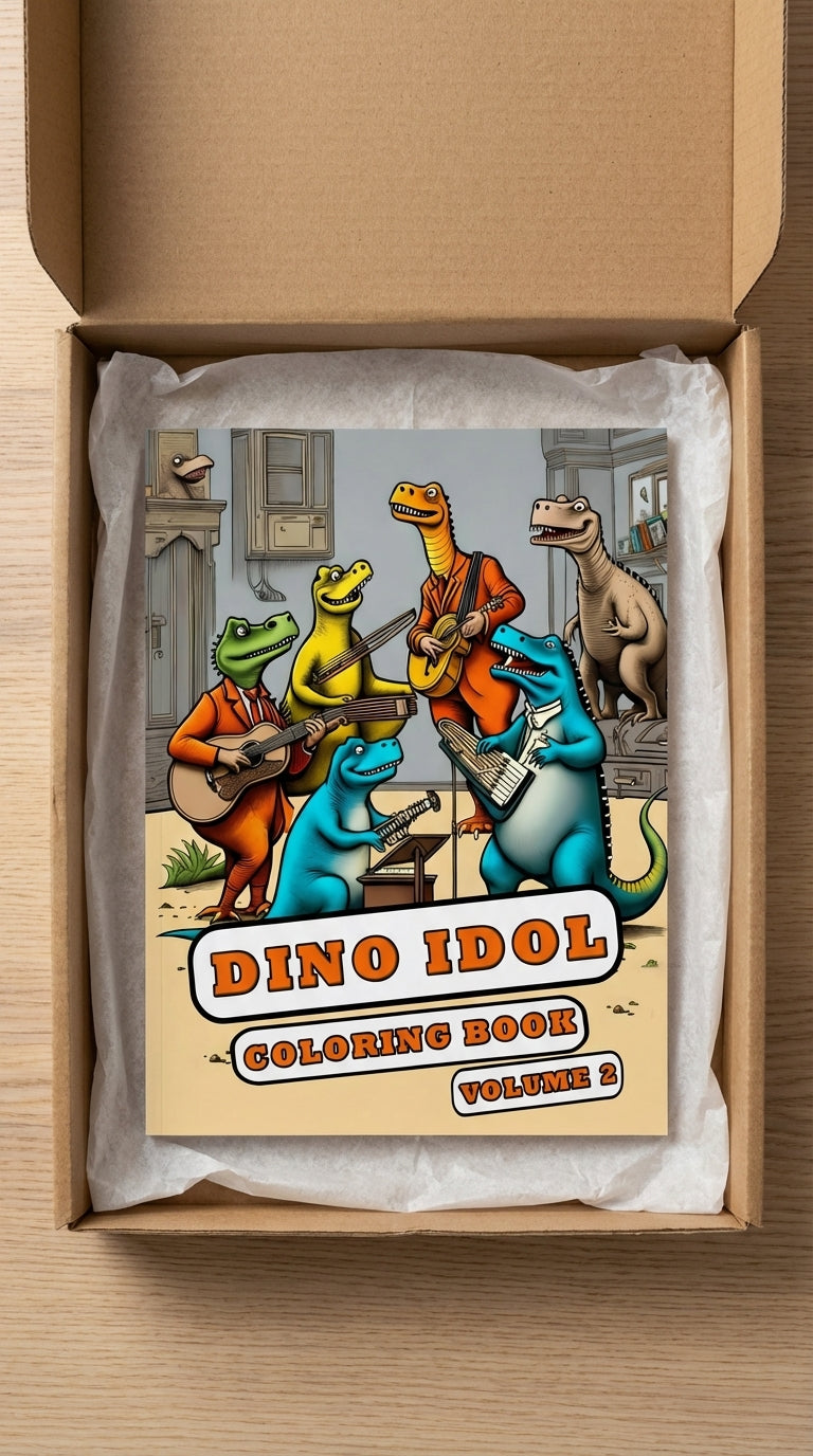 Dino Idol Coloring Book Volume 2: The Hilarious Talent Showdown of Prehistoric Superstars!