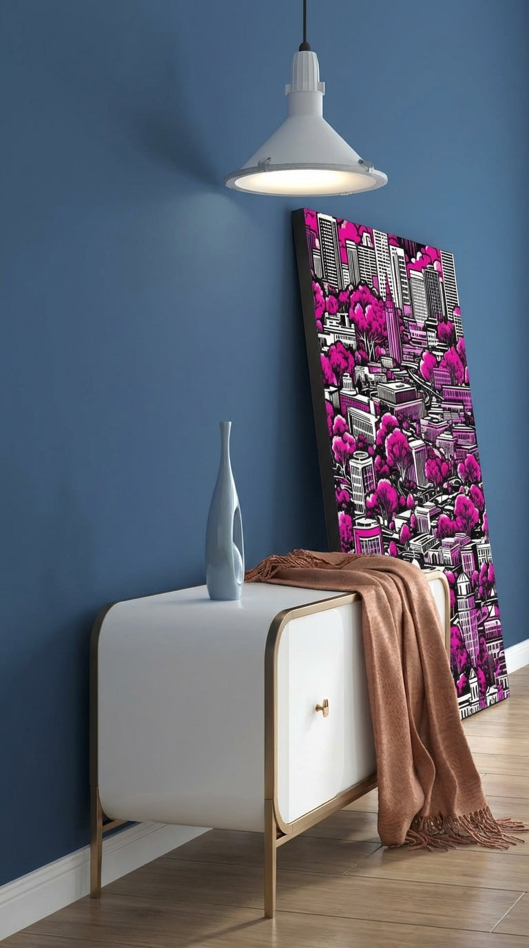 Contemporary World Cityscape Wall Art | Print-on-Demand Wall Art