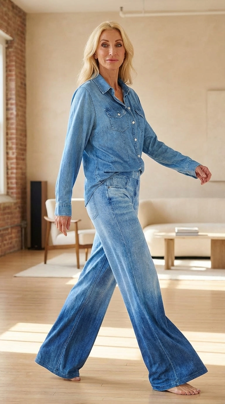 Denim Dreams Pajama Set