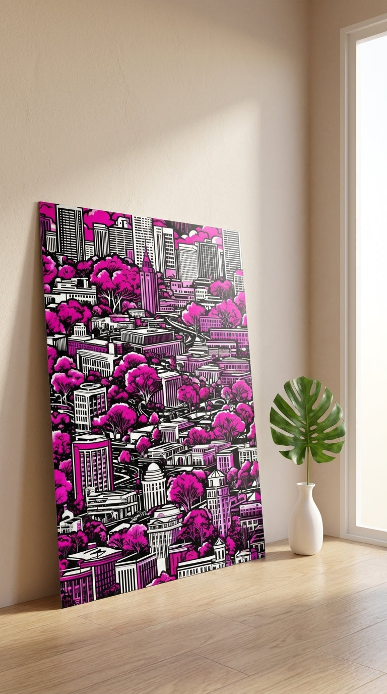 Contemporary World Cityscape Wall Art | Print-on-Demand Wall Art