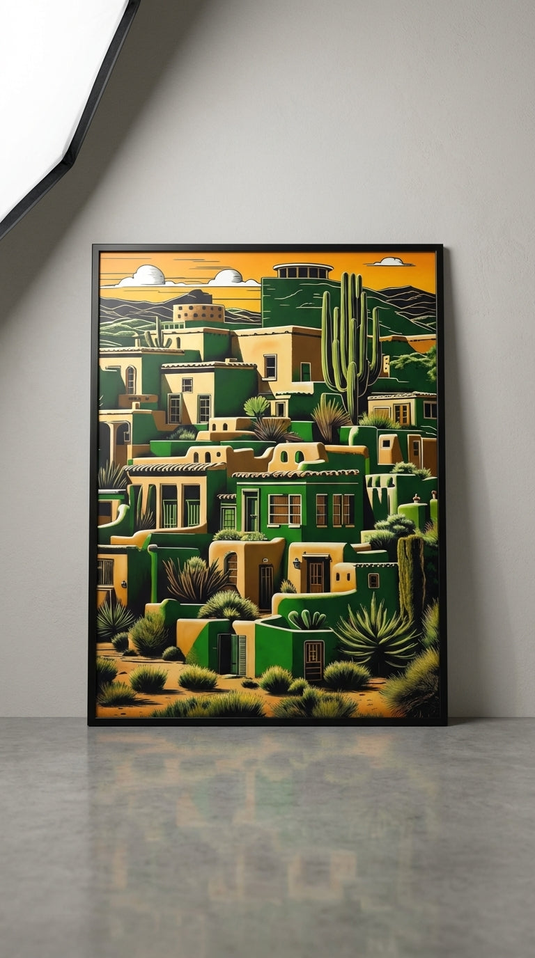 Contemporary World Cityscape Wall Art | Print-on-Demand Wall Art