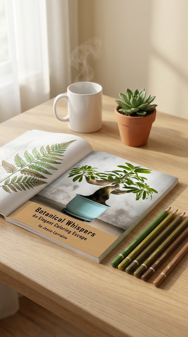 Unleash Your Creativity with Botanical Whispers: An Elegant Coloring Escape for Mindful Relaxation