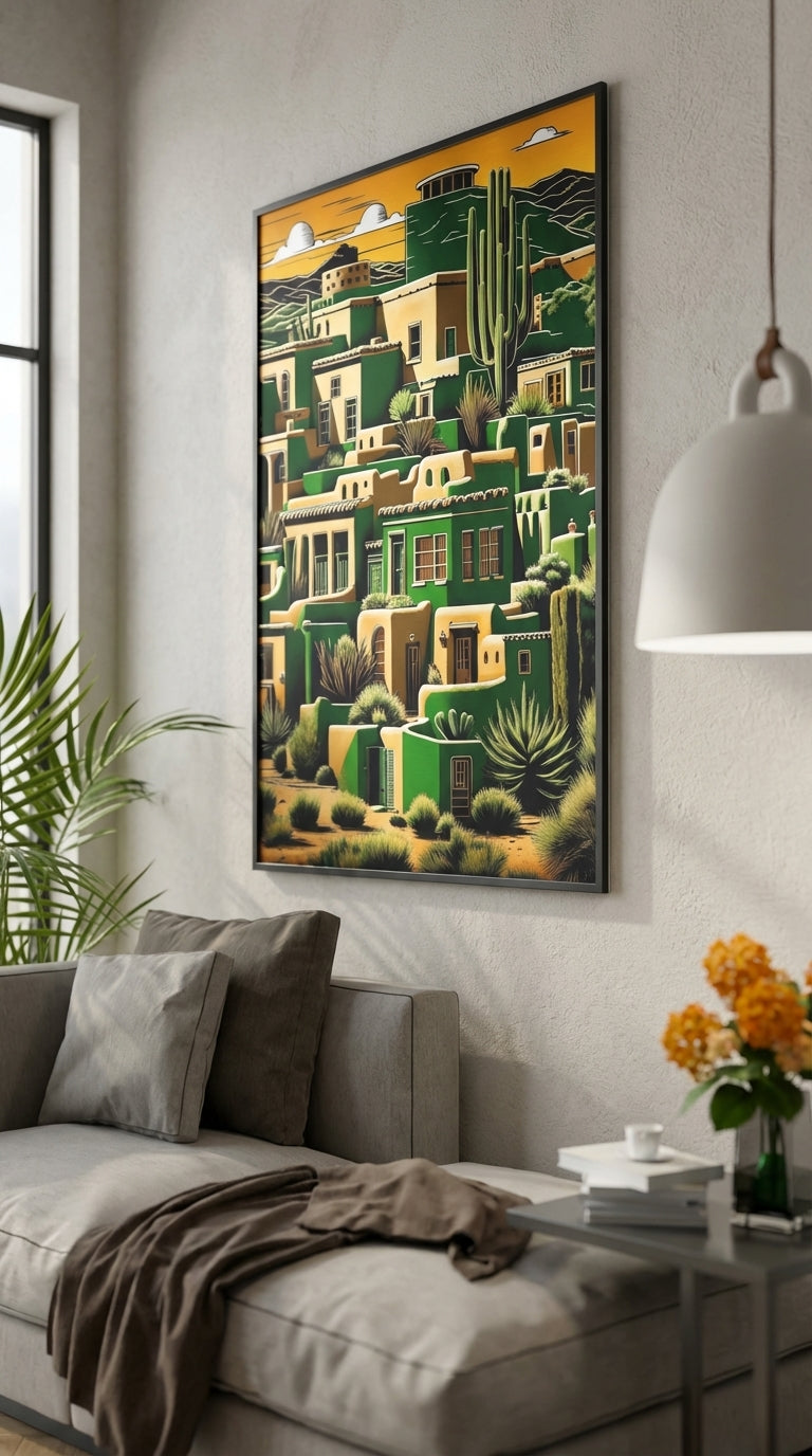 Contemporary World Cityscape Wall Art | Print-on-Demand Wall Art