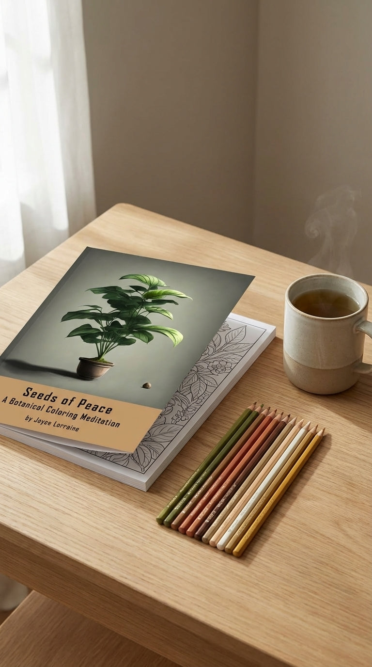 Seeds of Peace: A Relaxing Botanical Coloring Journey for Mindfulness and Creativity