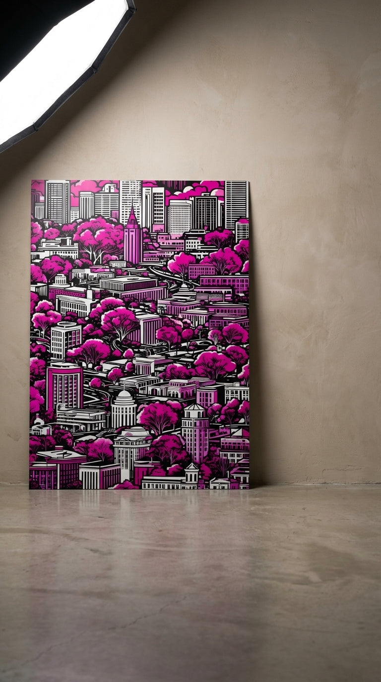 Contemporary World Cityscape Wall Art | Print-on-Demand Wall Art