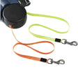 Double Dog Leash for 2 Dogs – Tangle-Free, Adjustable Bungee Dual Leash with Waist Belt for Running & Walking