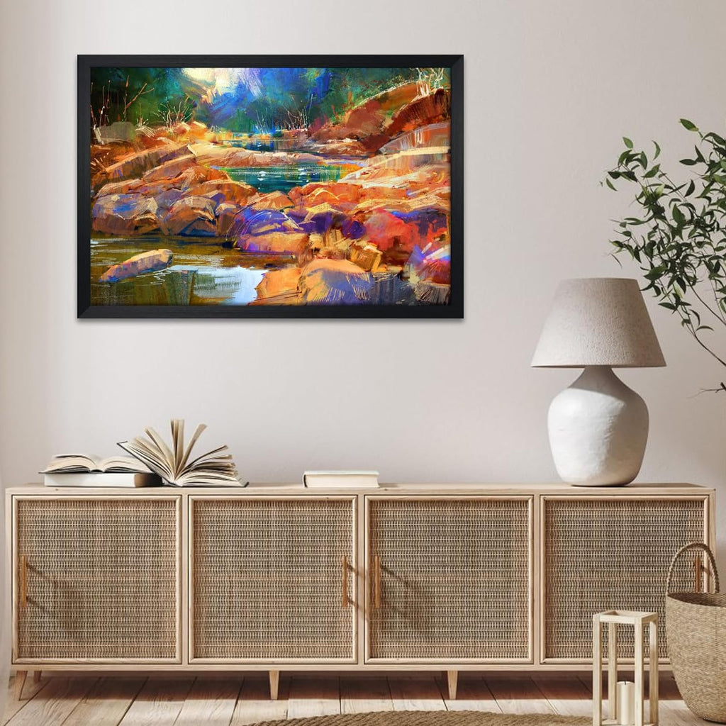 Sleek Black 24x36 Poster Frame - Perfect for Showcasing Your Favorite Artwork and Memories