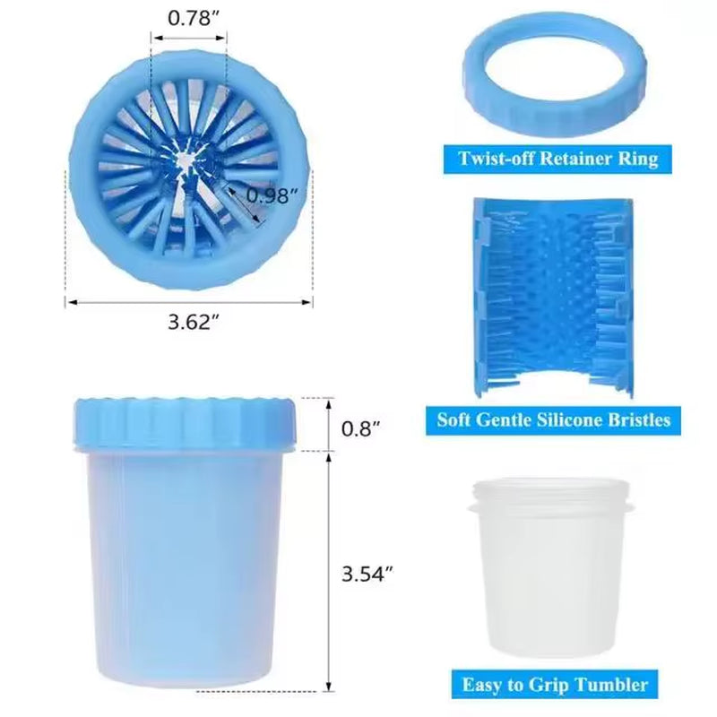 2024 Wholesale Dog Paw Cleaner Premium Quality Blue Pink Pet Supplies and Dog Accessories Cleaner for Dogs