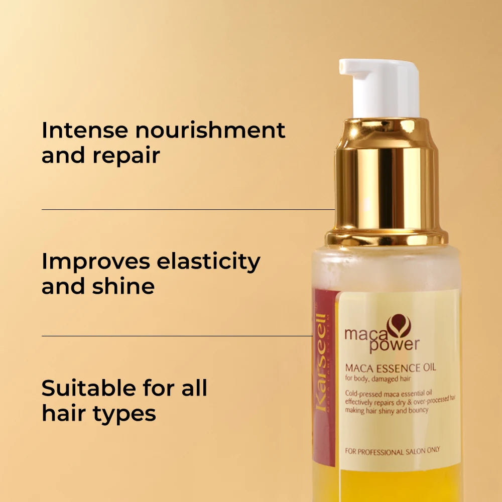 Revitalize Your Hair with Karseell Collagen Deep Repair Hair Mask & Argan Oil Serum Combo - Perfect for All Hair Types!