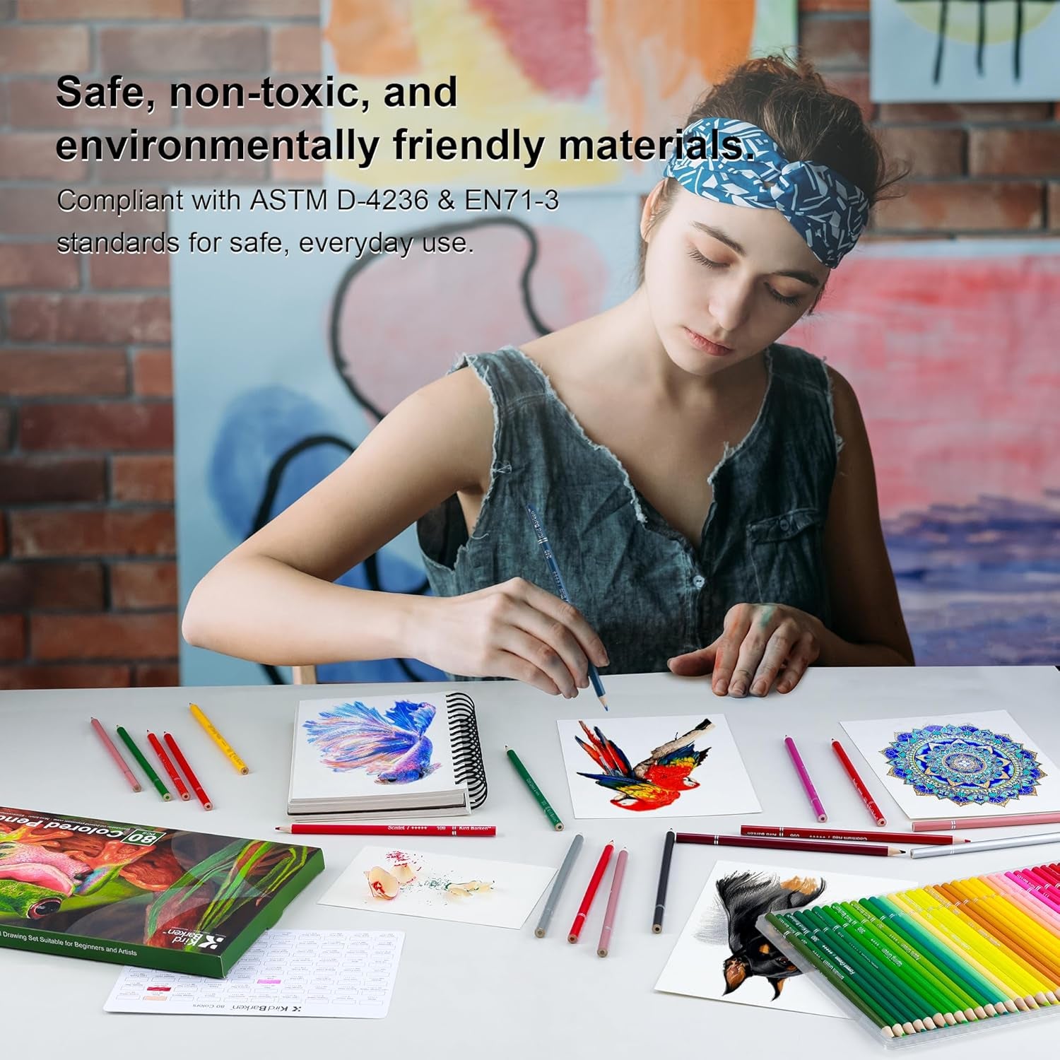 Unleash Your Creativity with 80 Professional Colored Pencils - Perfect for Adult Coloring Books and Artistic Expression