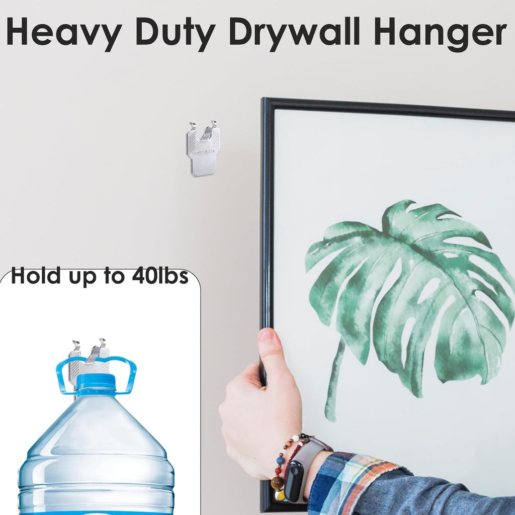 Transform Your Walls with 15 PCS Heavy-Duty 40Lb Claw Hangers - Effortless, Damage-Free Installation for Pictures, Mirrors, and Art!