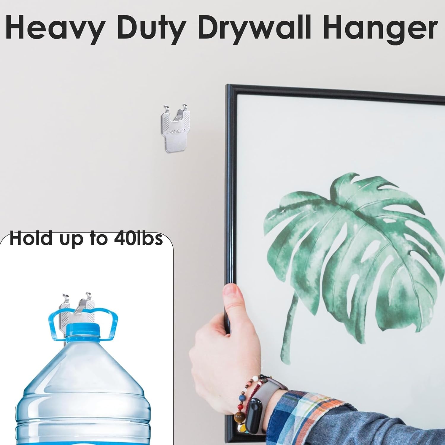 Transform Your Walls with 15 PCS Heavy-Duty 40Lb Claw Hangers - Effortless, Damage-Free Installation for Pictures, Mirrors, and Art!