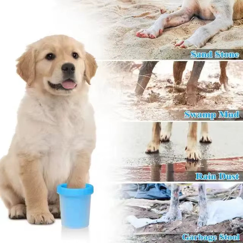 2024 Wholesale Dog Paw Cleaner Premium Quality Blue Pink Pet Supplies and Dog Accessories Cleaner for Dogs