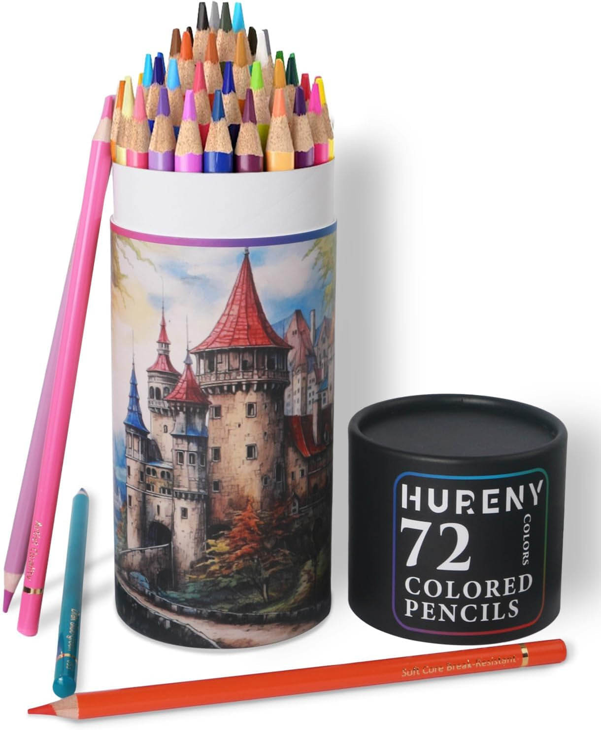 Vibrant 72-Count Colored Pencils Set for Adults - Premium Oil-Based Drawing Pencils for Creative Expression and Stunning Artwork
