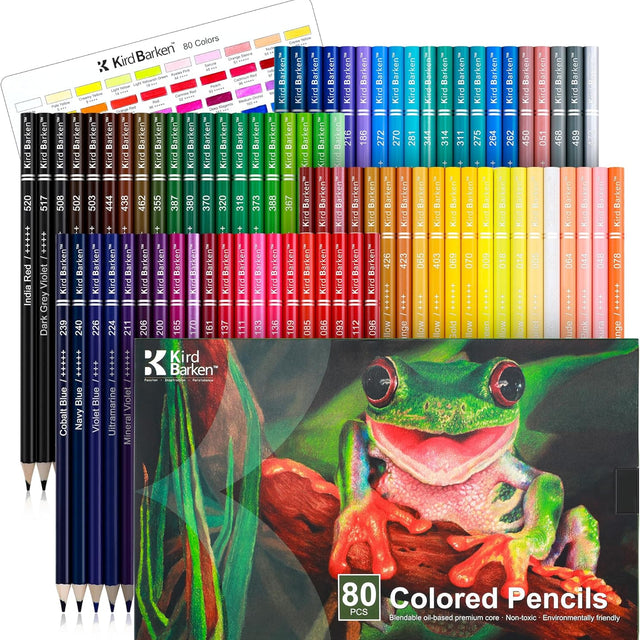 Unleash Your Creativity with 80 Professional Colored Pencils - Perfect for Adult Coloring Books and Artistic Expression