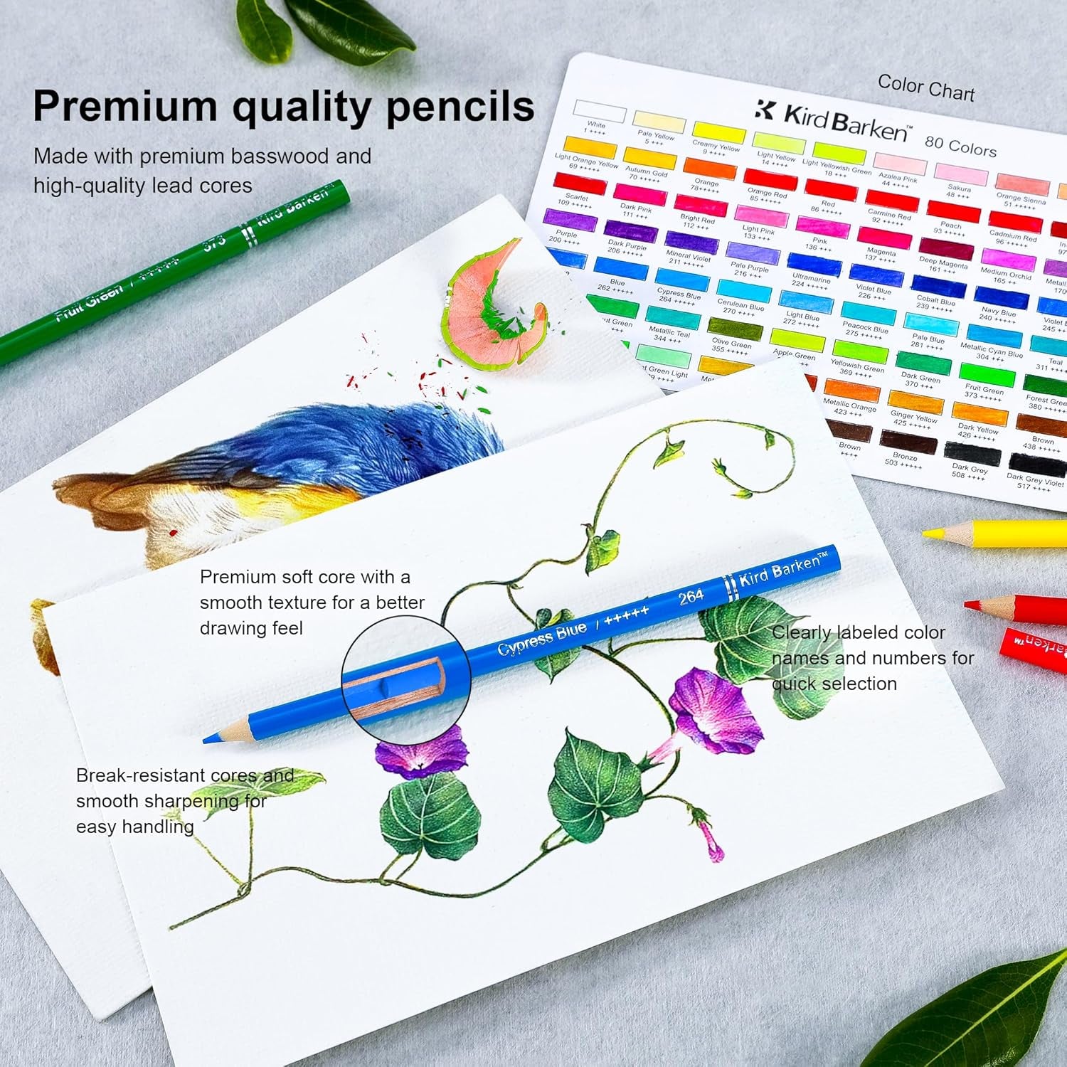 Unleash Your Creativity with 80 Professional Colored Pencils - Perfect for Adult Coloring Books and Artistic Expression