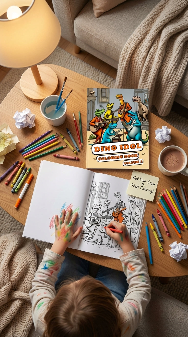 Dino Idol Coloring Book Volume 2: The Hilarious Talent Showdown of Prehistoric Superstars!