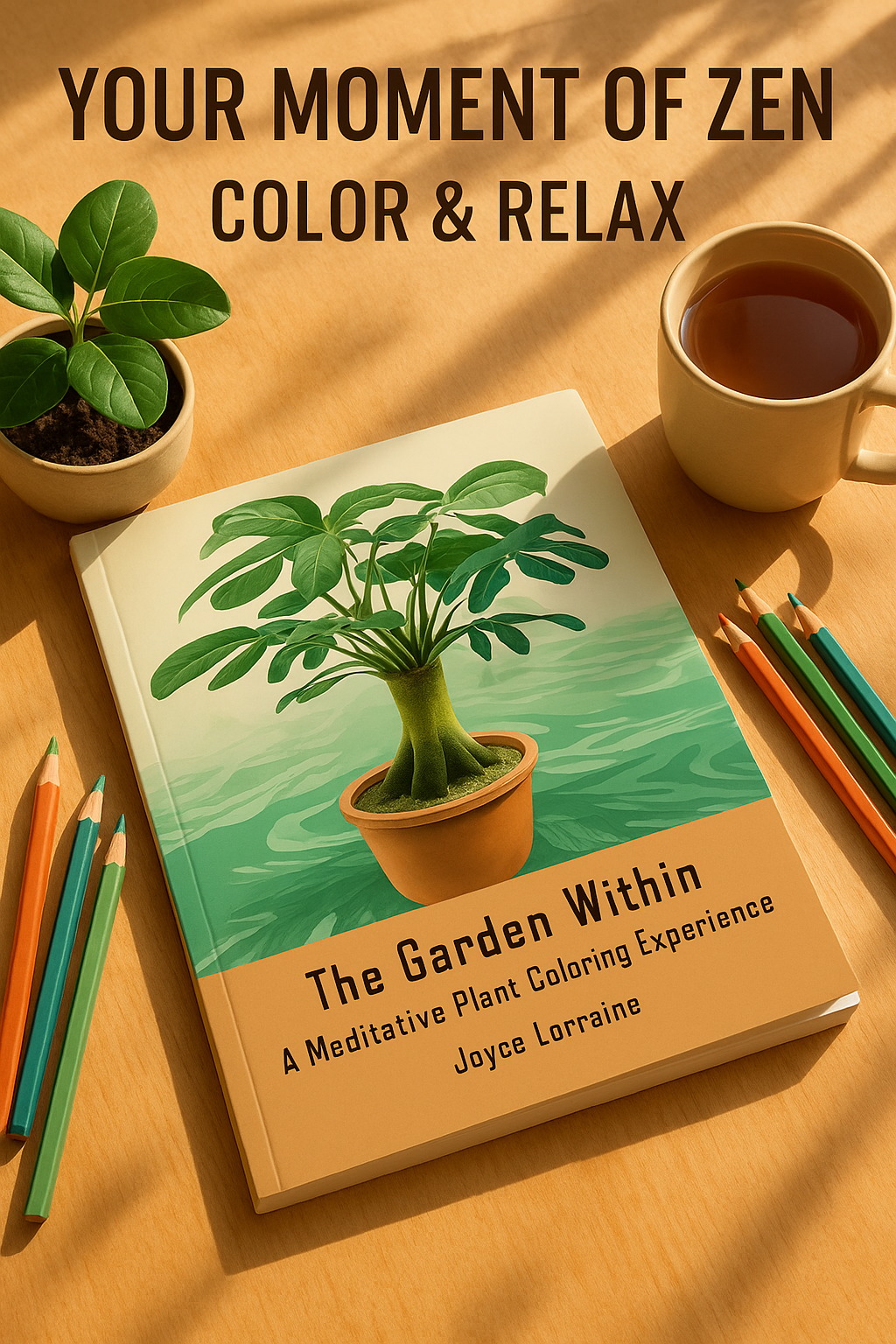 Discover Tranquility with The Garden Within: A Meditative Plant Coloring Experience for Mindfulness and Creativity