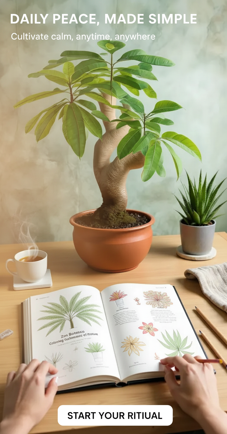 Zen Botanica: Coloring the Serenity of Nature